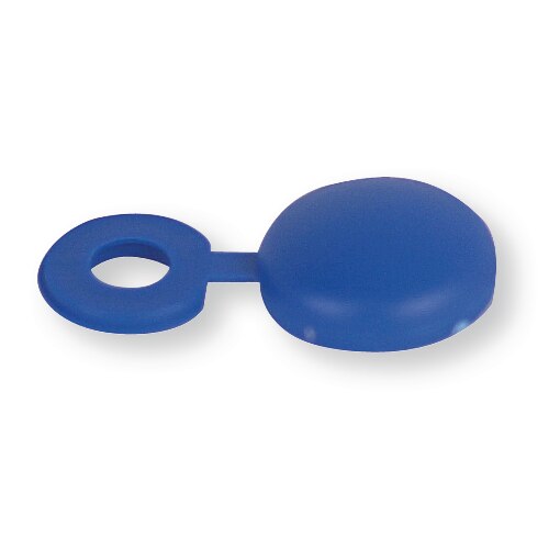 Capuchon plastique pour plaque d'immatriculation bleu